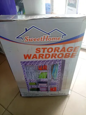 Double Fabric Cover Storage Wardrobe