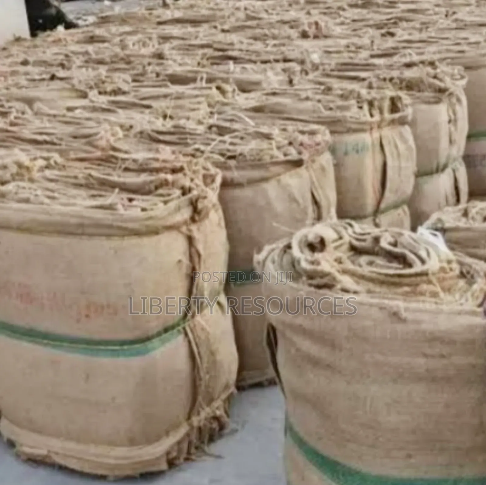 Branded New and One Time Used Jute Sacks