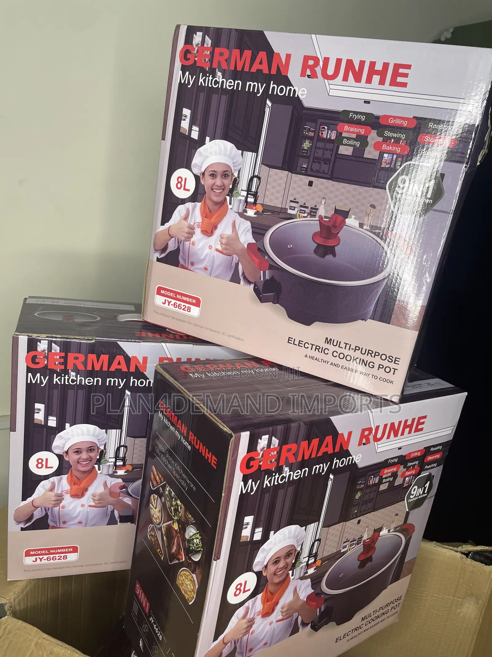 German Runhe 8l Multi-Function Electric Cooking Pot