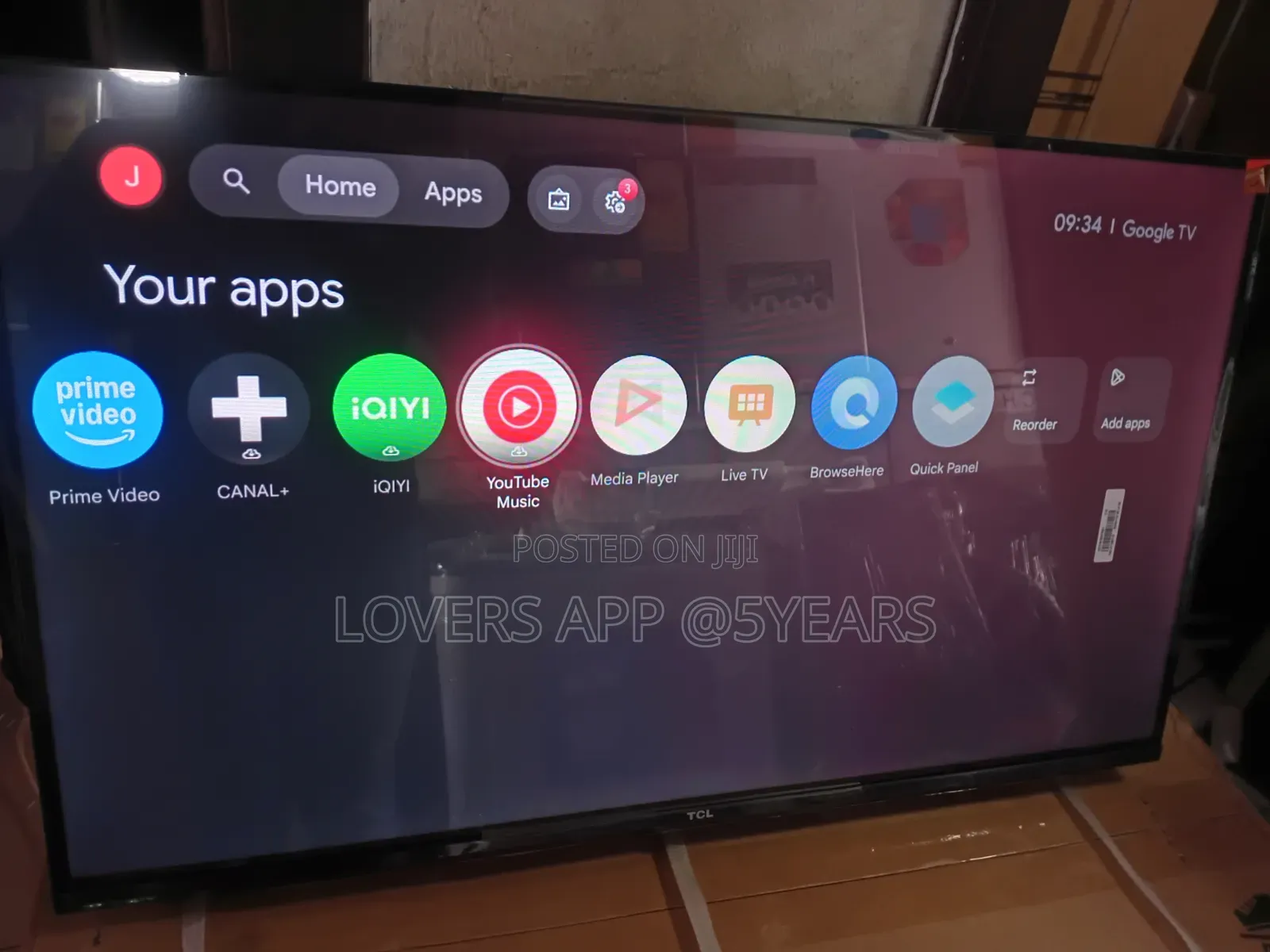 Real Entertainment 32"TCL Television Google Television