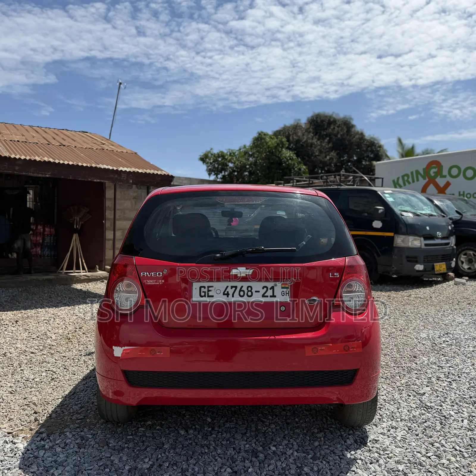 Chevrolet Aveo LS Hatch 2011 Red
