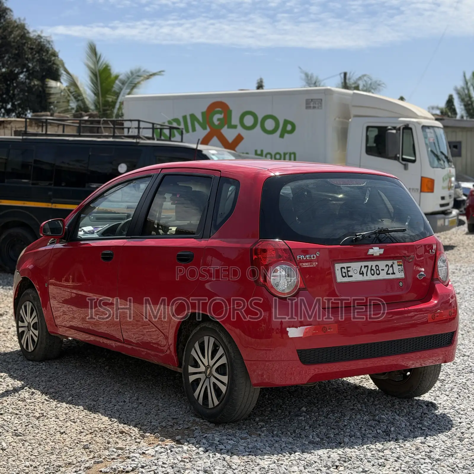 Chevrolet Aveo LS Hatch 2011 Red