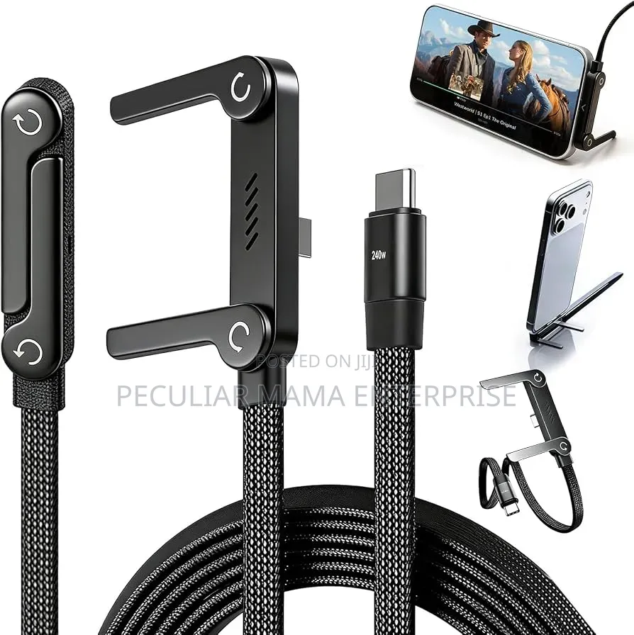 2 in 1 Standing 240W Fast Charging Cable