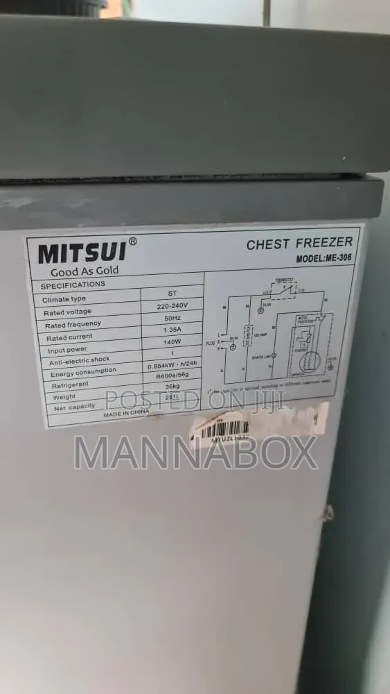 MISTUI Original Chest Freezer. 251L