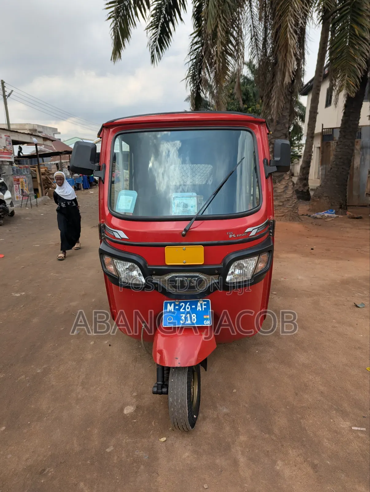 TVS King Deluxe Plus iTouch Start 2026 Red