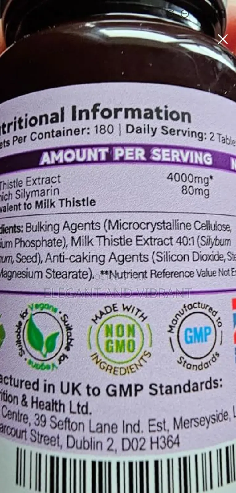 Milk Thistle, 80% Silymarin, 365 Tablets