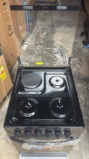 Midea 4-Burner Cooker – 3 Gas Burners + 1 Electric Plate With Oven