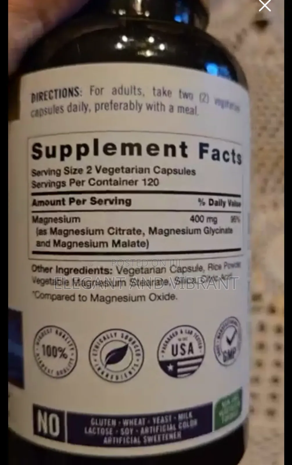 Triple Magnesium Complex 400mg | 240 Capsules