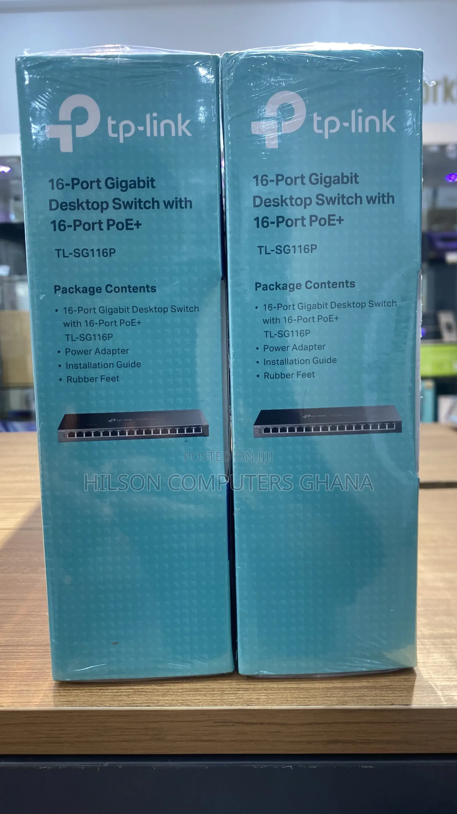 TP-Link TL-SG116P 16-Port Gigabit Desktop Switch With 16-Port PoE+