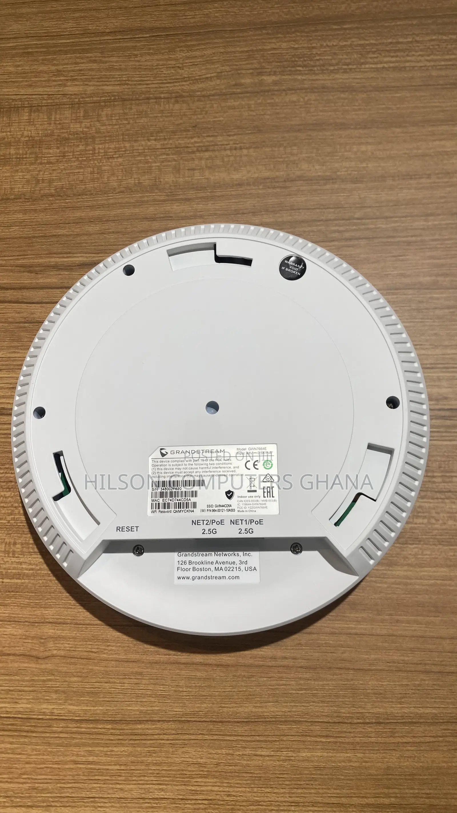Grandstream GWN7664E Access Point – Premium AX6000 Wi-Fi 6 AP