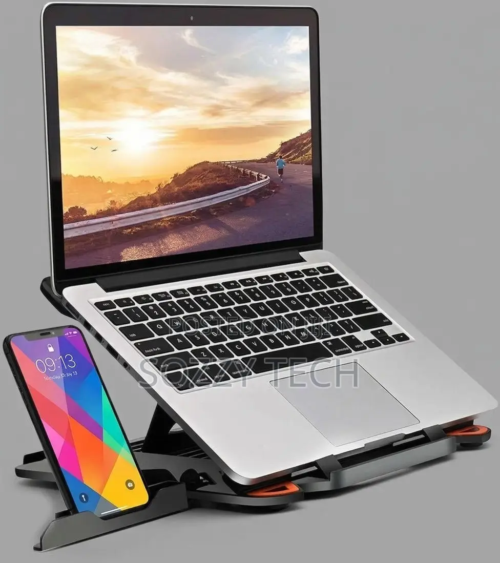TopMate Laptop Stand for Desk Adjustable Height Angle Swivel Laptop