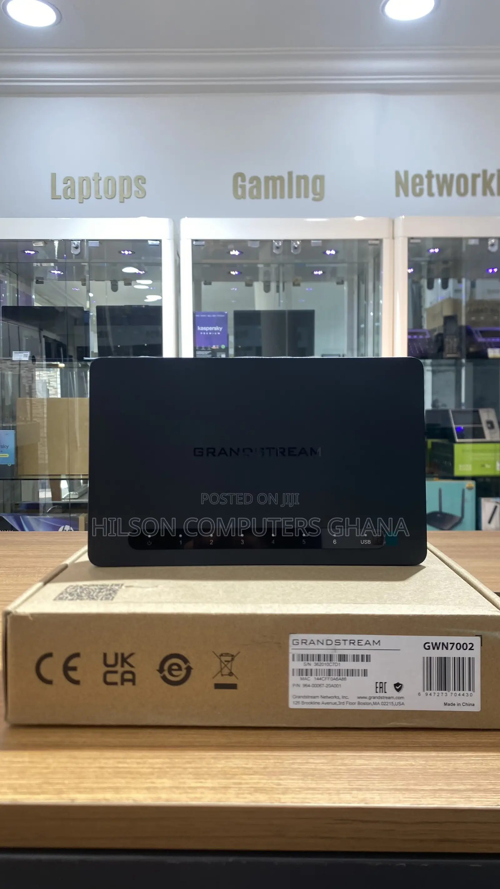 Grandstream GWN7002 Multi-Wan Gigabit VPN Router, SFP Ports - Black