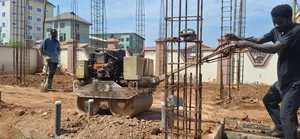 Foundation and Road Roller