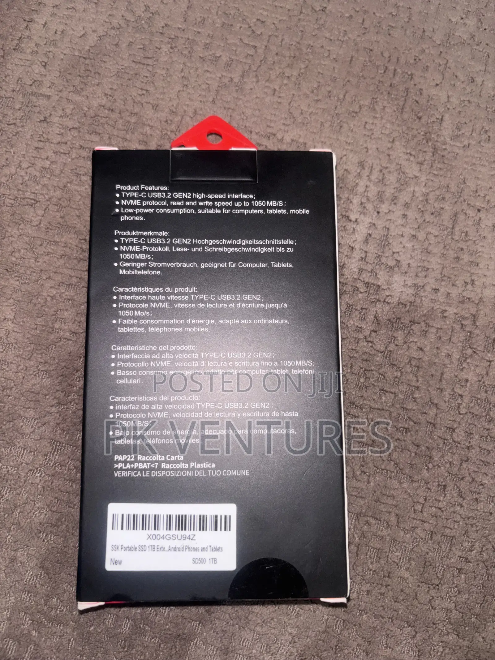 SSK Sd500 Portable SSD –1tb
