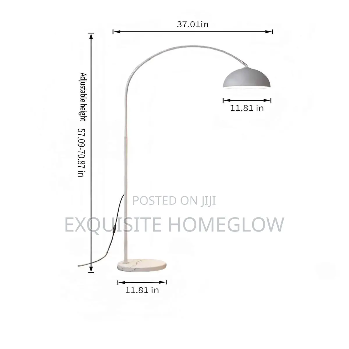 White Arc Floor Lamp Available for Purchase
