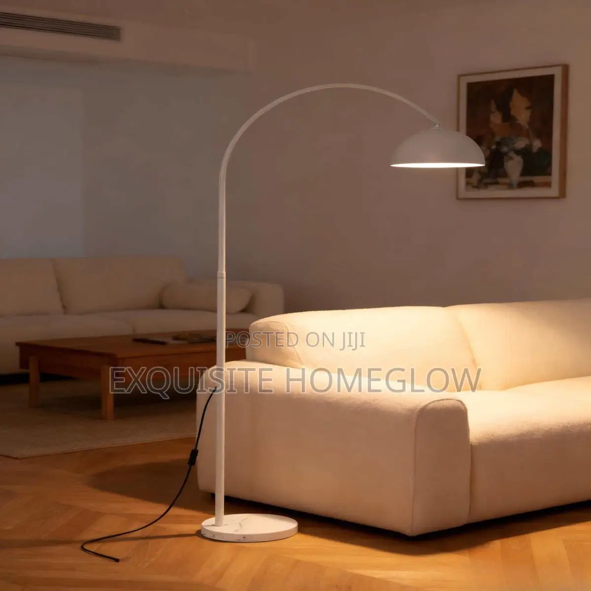 White Arc Floor Lamp Available for Purchase
