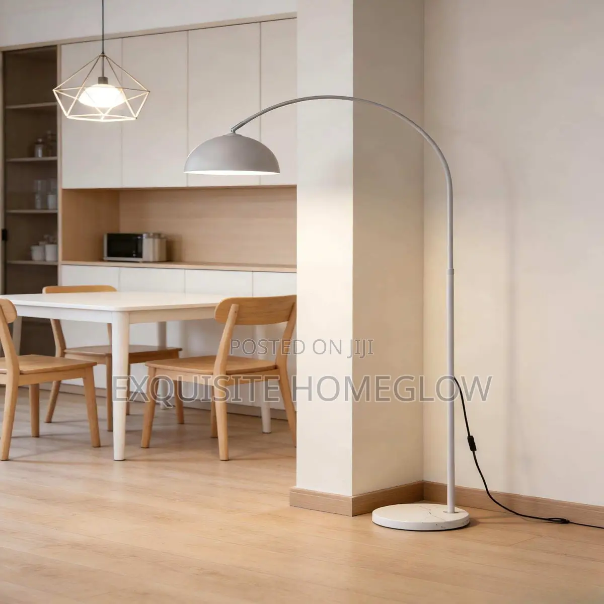 White Arc Floor Lamp Available for Purchase