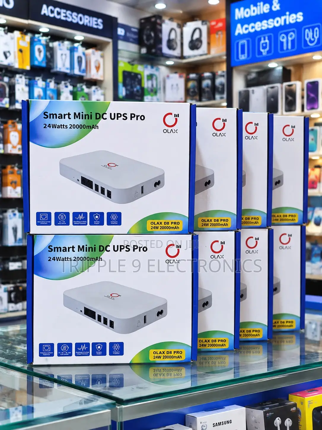 OLAX D8 Pro Smart Mini DC UPS (24W / 20,000mAh)