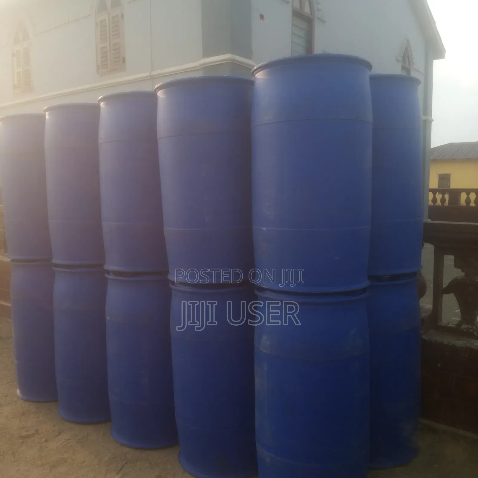 Blue Empty Container Drums