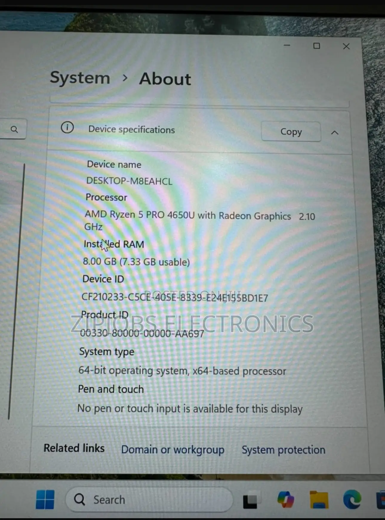 Laptop HP EliteBook 840 G6 8GB AMD Ryzen 5 SSD 256GB