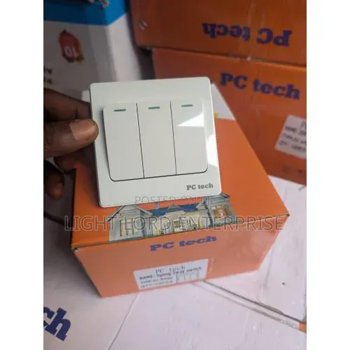 PC Tech 3gang Switch 30years Warranty