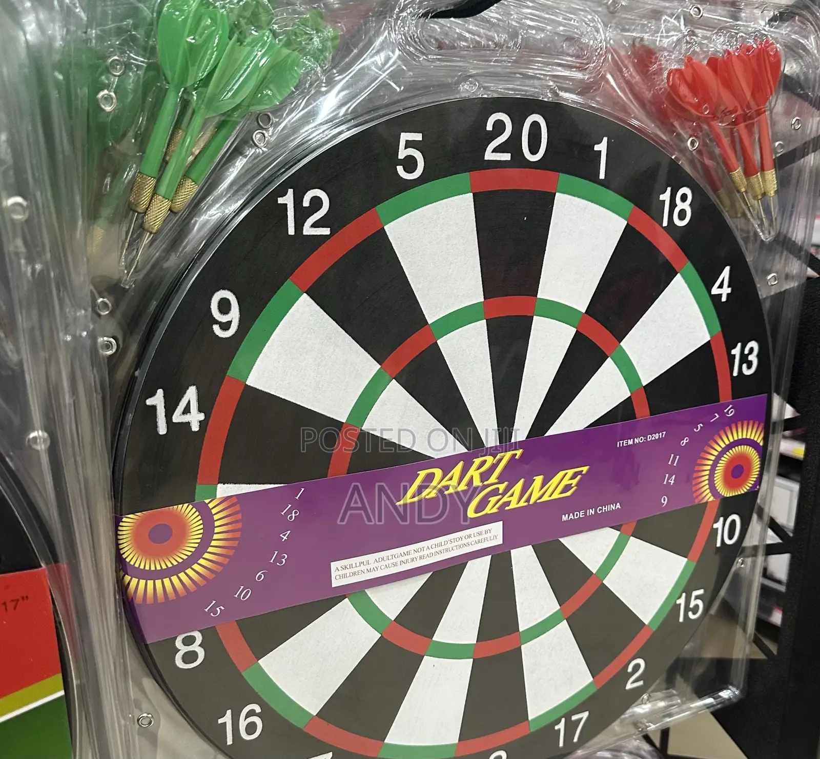 Big Dartboard With 6Darts