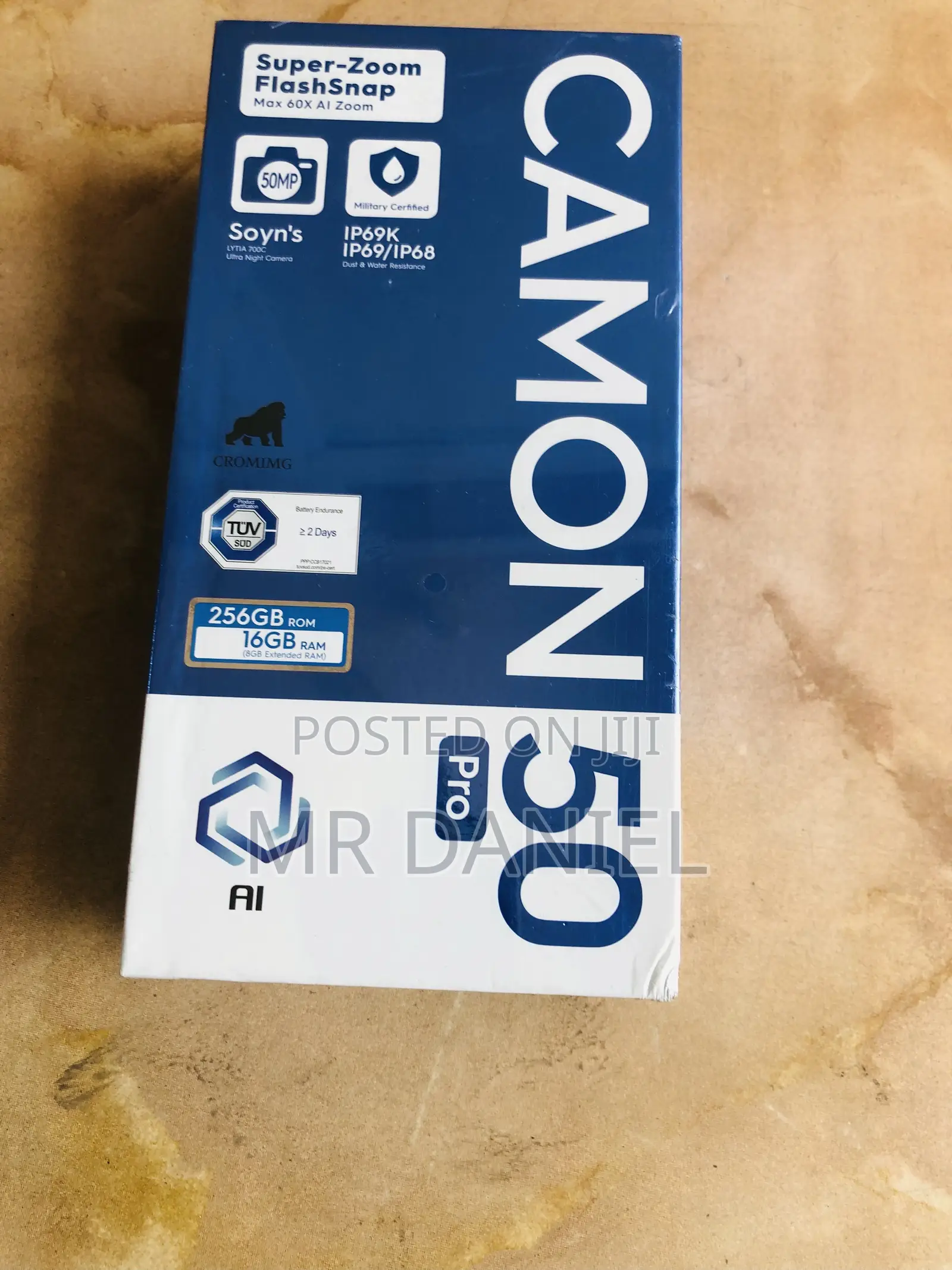 New Tecno Camon 50 Pro 256 GB Black