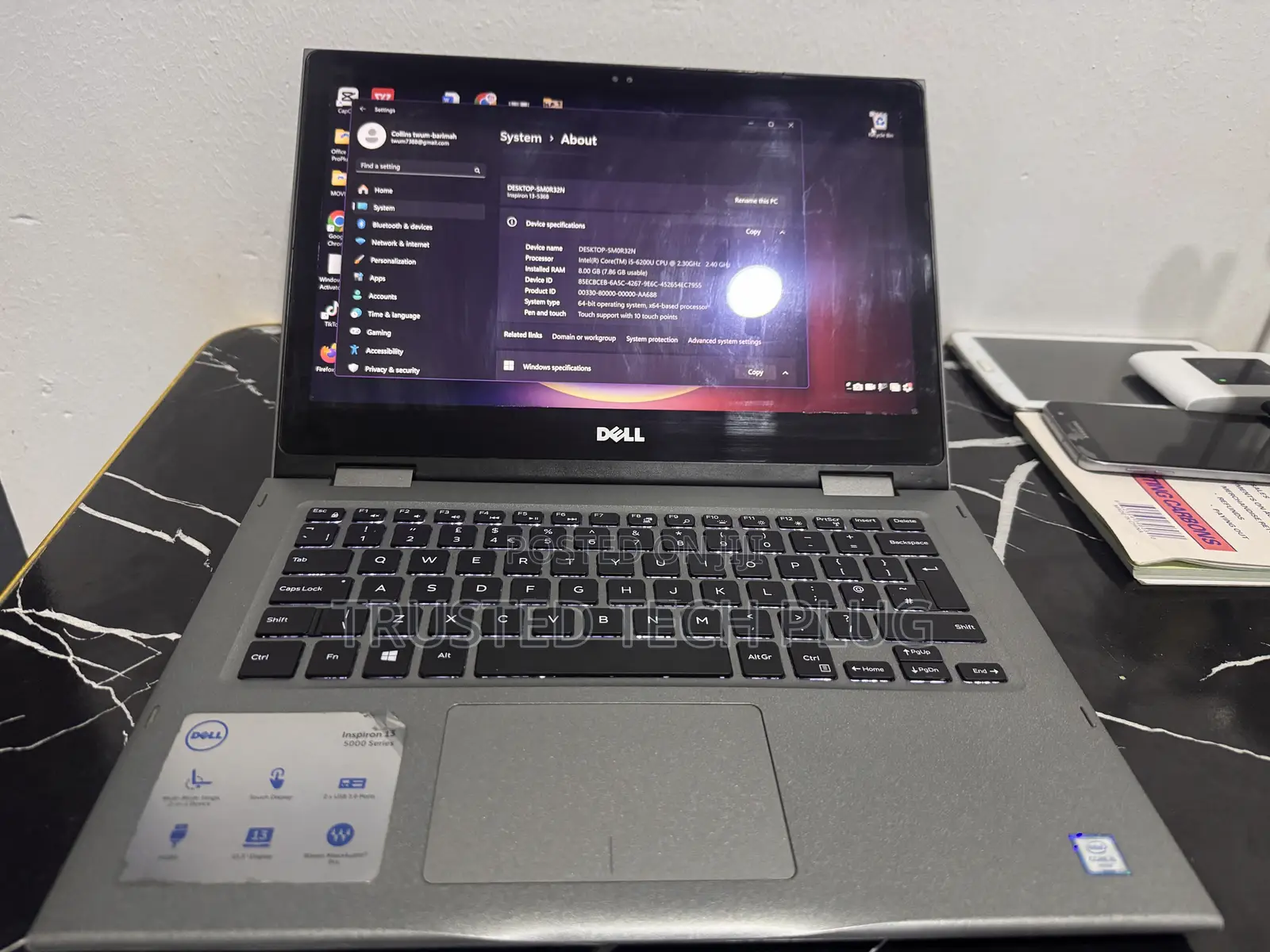 Laptop Dell Inspiron 13 5000 8GB Intel Core i5 HDD 256GB