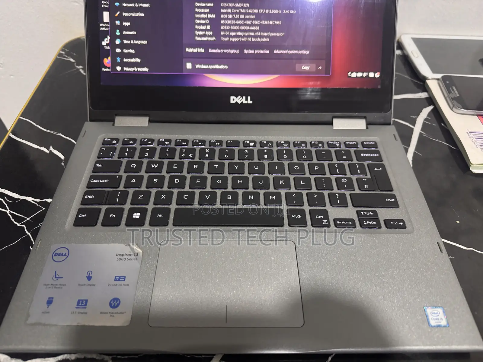 Laptop Dell Inspiron 13 5000 8GB Intel Core i5 HDD 256GB