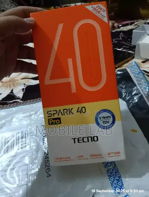 New Tecno Spark 40 Pro 256 GB Gray