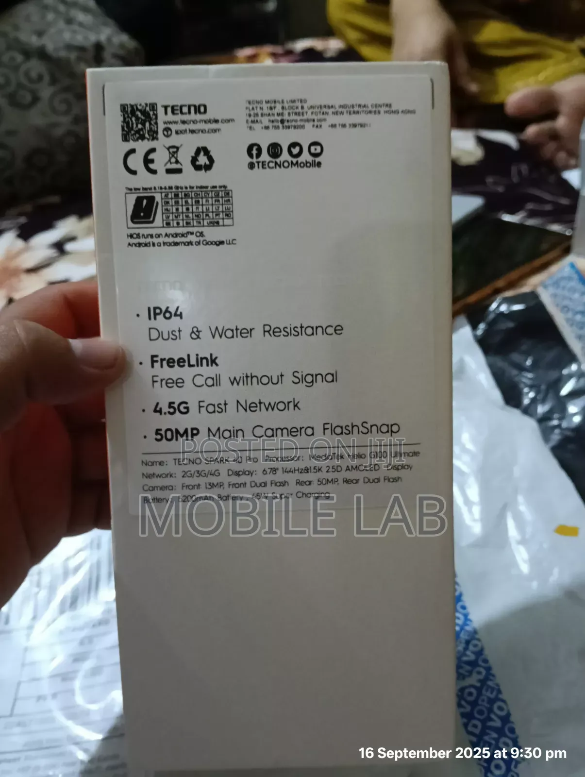New Tecno Spark 40 Pro 256 GB Gray