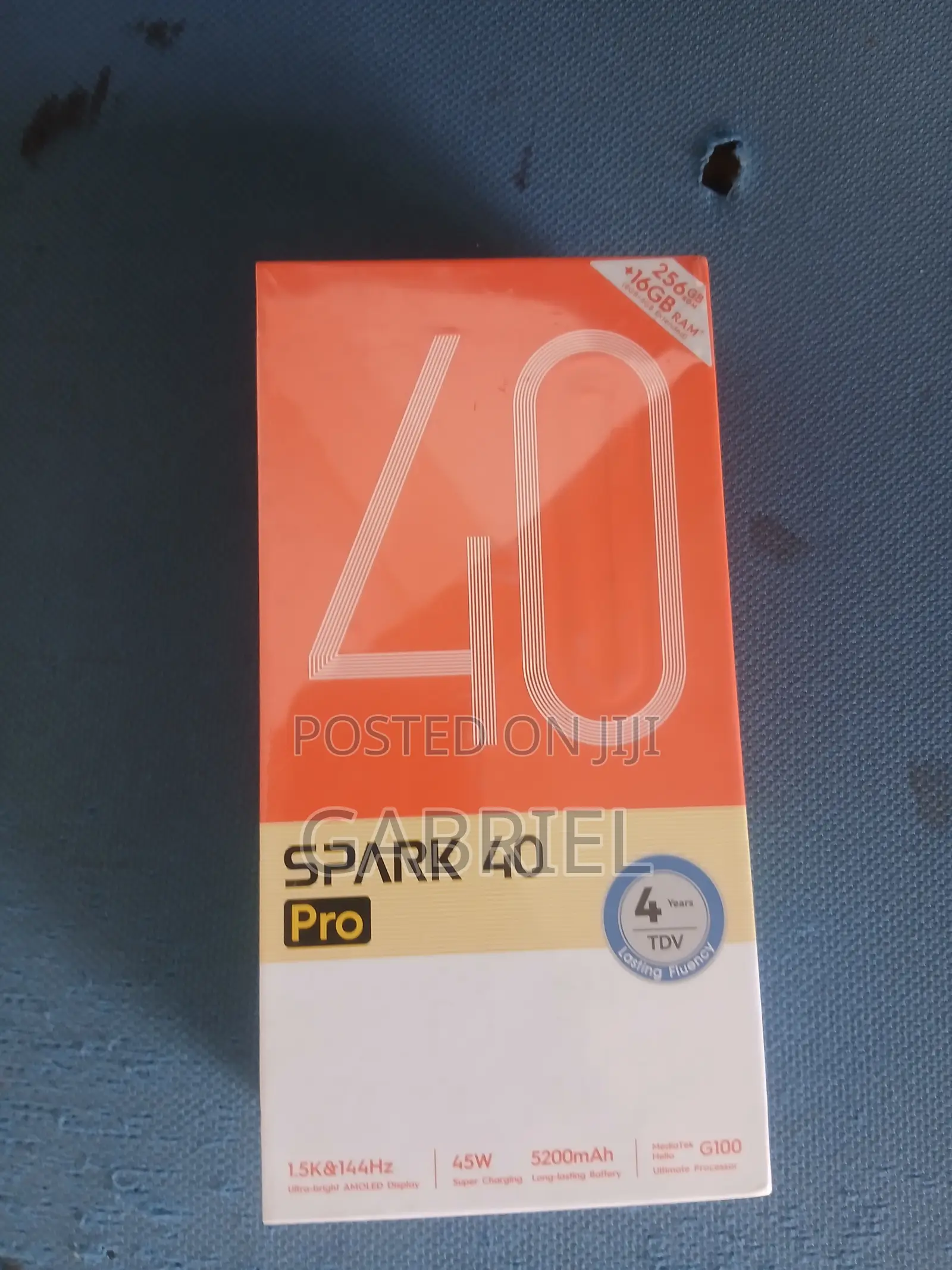 New Tecno Spark 40 Pro 256 GB Black