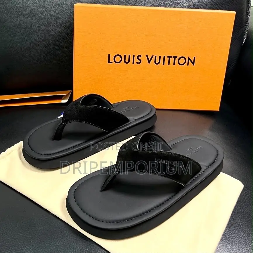 Lv Suede Thong