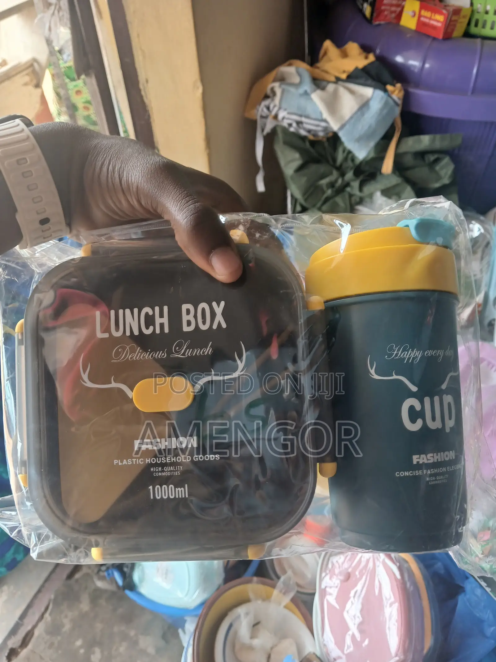 3 in 1Lunch Box , Cutlery and Bottle
