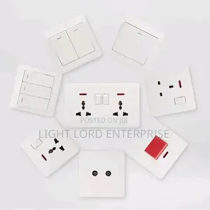 1gang 2gang 3gang Double Socket White Body