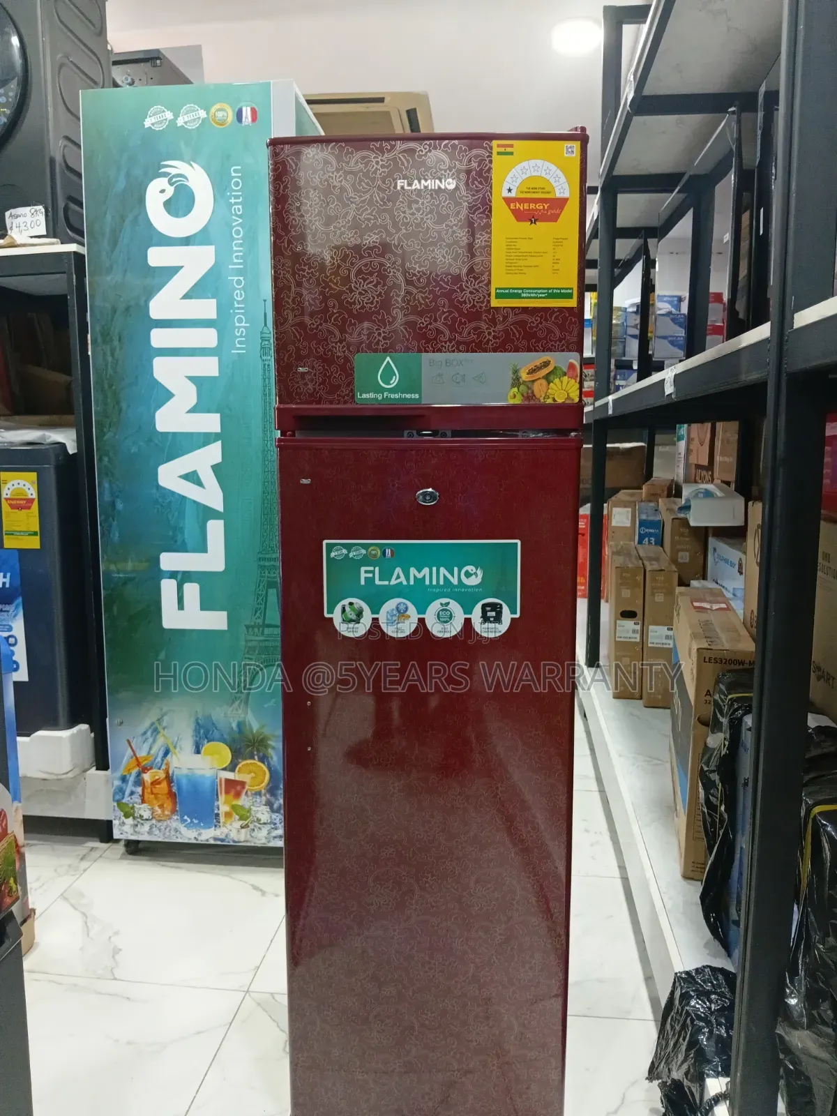 Flamino Double Door Fridge- Freeze Anything You Like