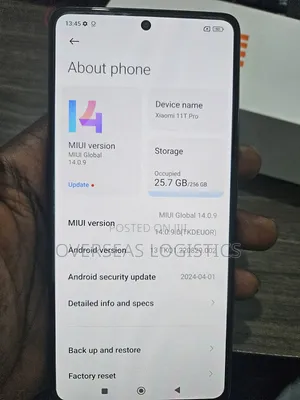 New Xiaomi 11T Pro 256 GB Gray