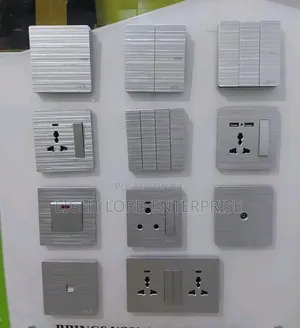 SPE- Sliver Aluminum Socket and Switches