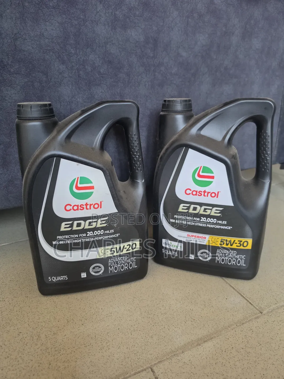 Castrol EDGE Full Synthetic Engine Oil 5w-20 & 5w-30 – 4.73L