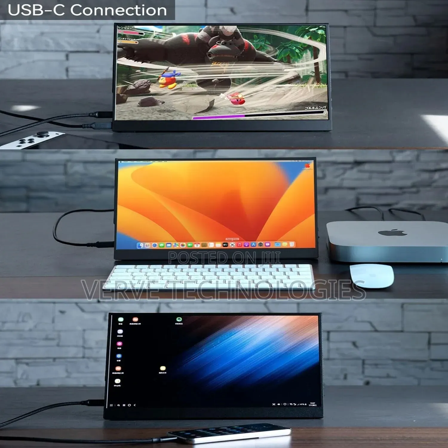 Bimawen 13.3inch True OLED FHD 1ms 10bit 100% DCI-P3 Monitor MacBooks