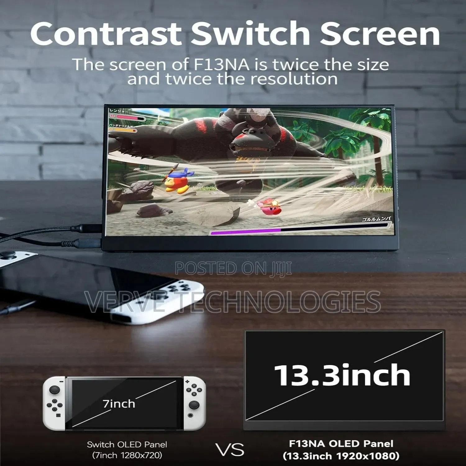 Bimawen 13.3inch True OLED FHD 1ms 10bit 100% DCI-P3 Monitor MacBooks