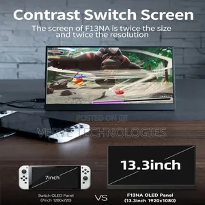 Bimawen 13.3inch True OLED FHD 1ms 10bit 100% DCI-P3 Monitor MacBooks