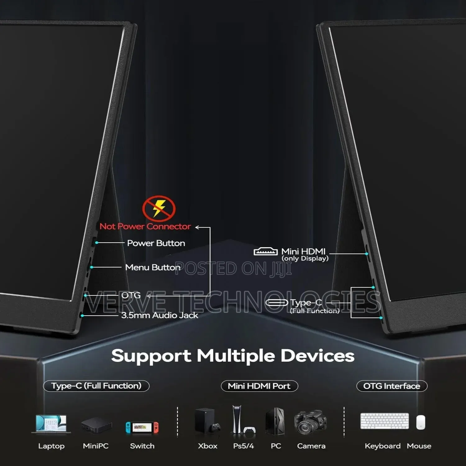 Bimawen 13.3inch True OLED FHD 1ms 10bit 100% DCI-P3 Monitor MacBooks