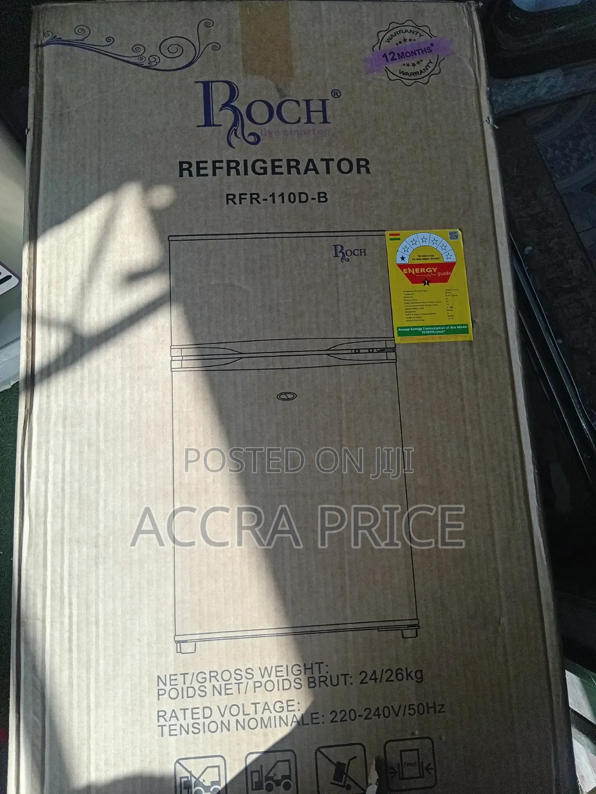 Roch 85L Compact Refrigerator With Freezer Compartment