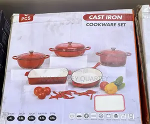 9pcs Cast on Iron Cookware Set