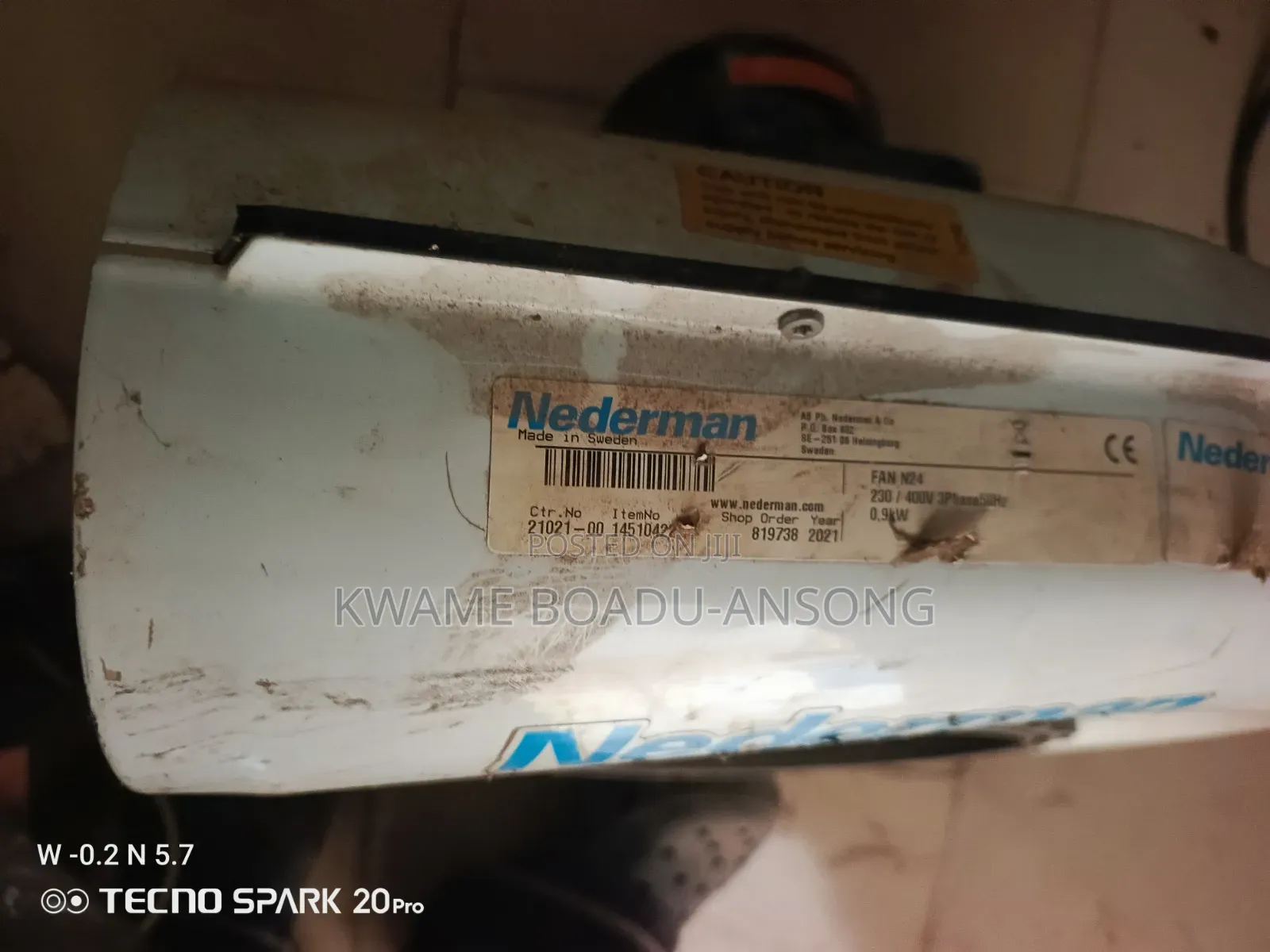 Nederman N40 Centrifugal Blower