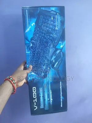 V-100 Backlight Gaming Xblaster Sytle Showing Performance Charm.