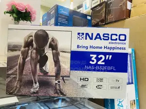 Nasco 32-Inch LED Digital Satellite TV – Built-in Decoder (DVB-T2/S2)