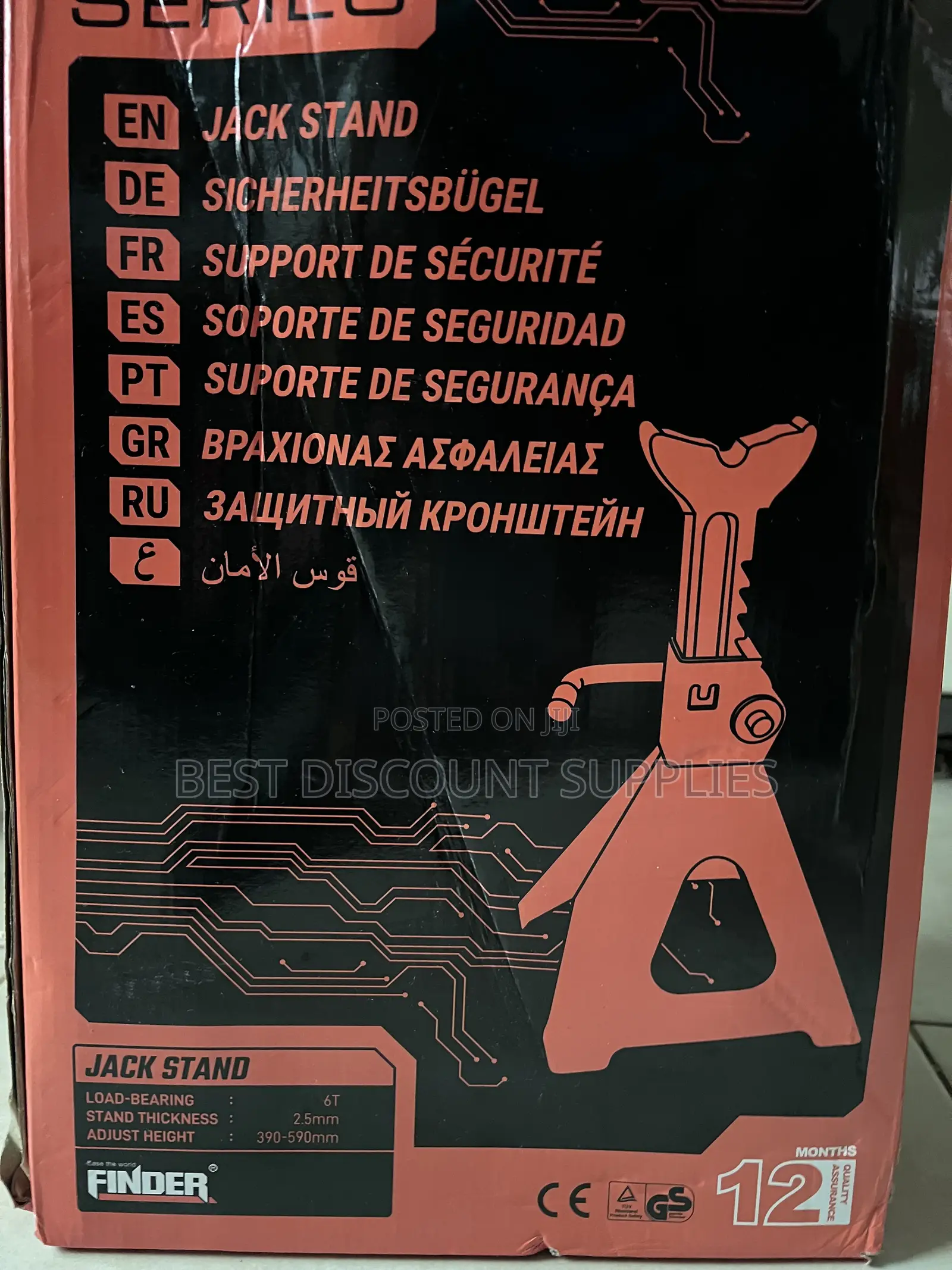 6 Ton Original Hihh Quality Finder Jack Stands