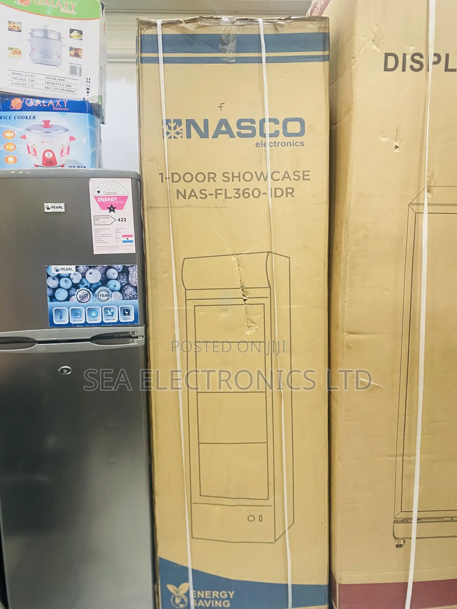 NAS-FL360-1DR With Glass Display Door Fridge